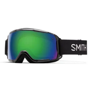 Smith Ski Goggles Grom 9PC C5 Black Green Sol-X Mirror