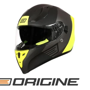 Capacete Strada Layer Fluo Amarelo/Titanium/Preto Origine