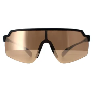Adidas Sunglasses SP0018 01G Shiny Black Contrast Mirror Gold