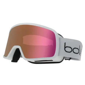 Bolle Ski Goggles Nevada Jr BG050004 Matte White Rose Gold