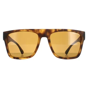 Armani Exchange Sunglasses AX4113S 802983 Matte Havana Bronze Polarized