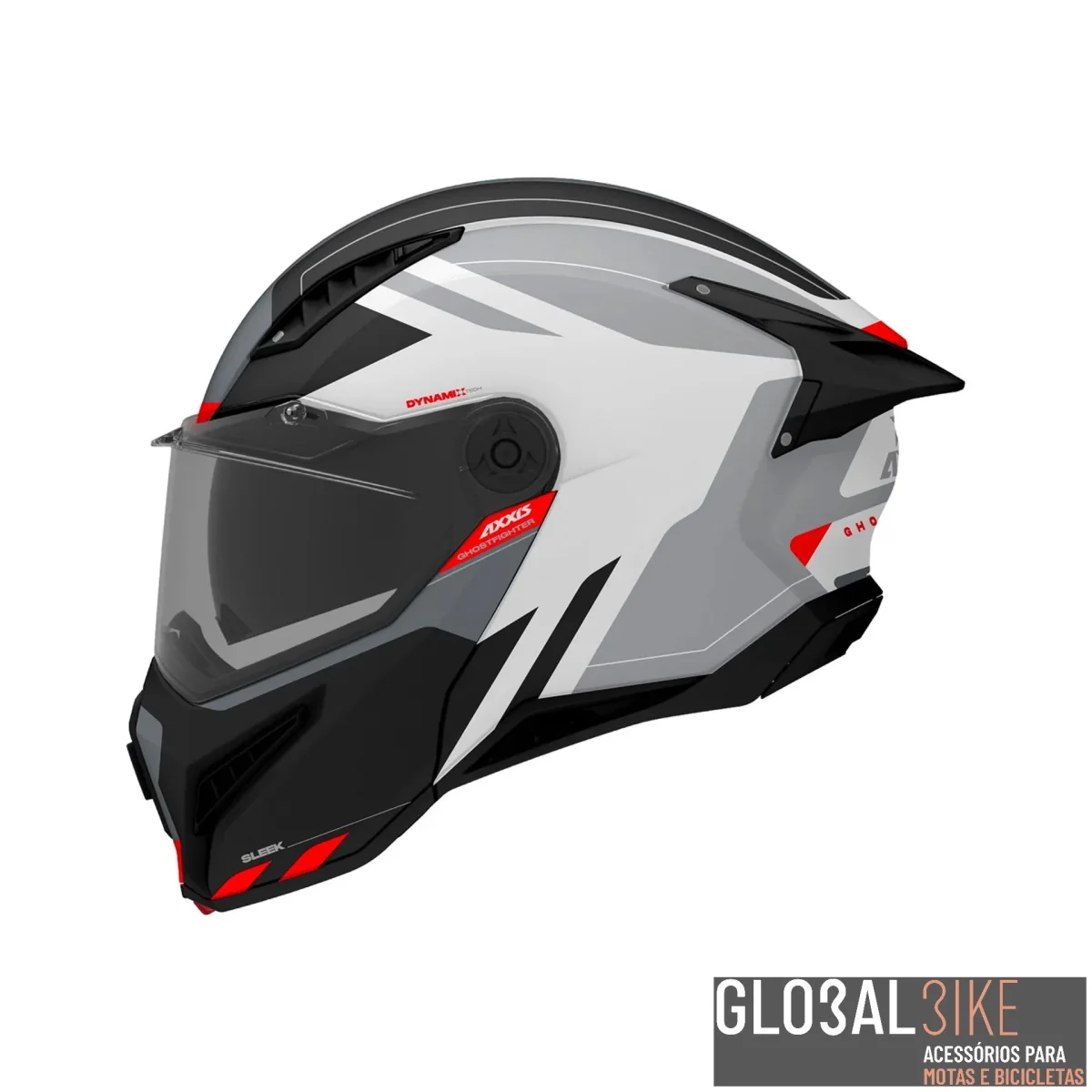 Capacete Ghostfighter SV Sleek Cinza Axxis - Image 2