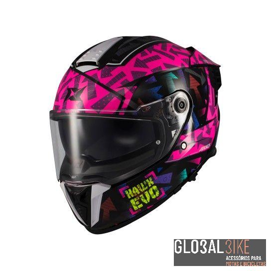 Capacete Hawk SV EVO Sketchbook Rosa Axxis - Image 2