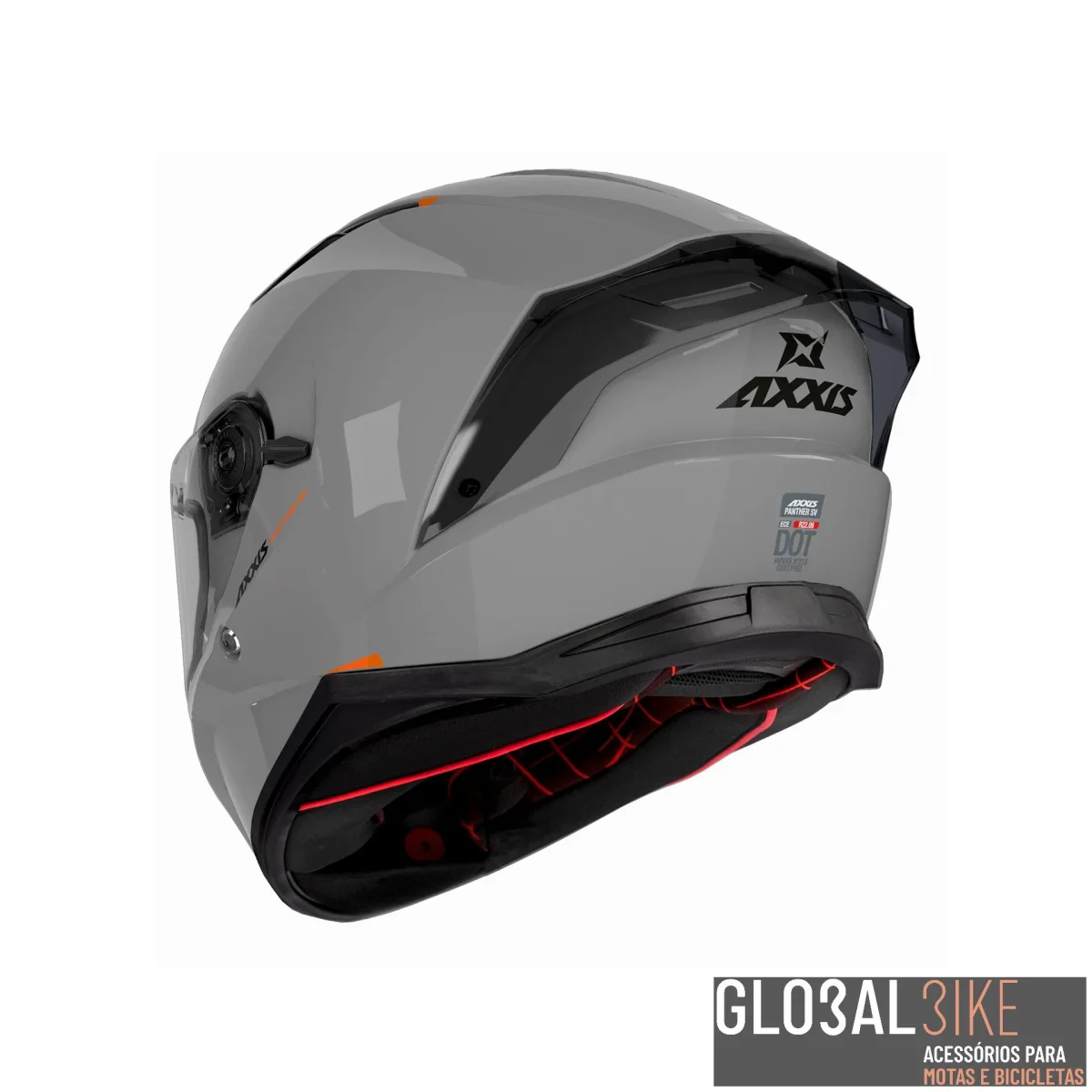 Capacete Panther SV Solid Cinza Axxis