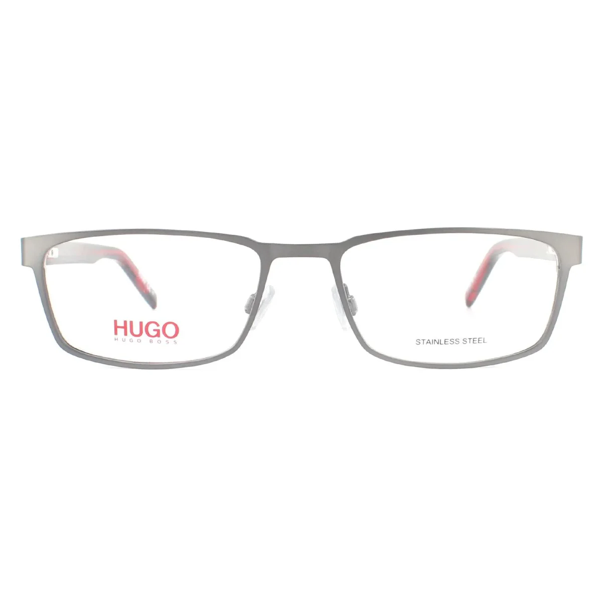 Hugo by Hugo Boss Glasses Frames HG 1075 R80 Semi Matte Dark Ruthenium Men - Image 2