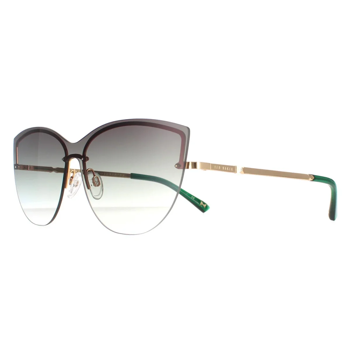 Ted Baker Sunglasses TB1614 Sammy 401 Gold Green Gradient - Image 3